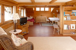 Wohnzimmer in der Ferienwohnung 3 - Ferienwohnungen Kiening in Tegernsee